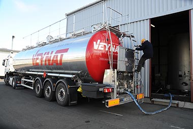 Tanker used to transport alcohol
